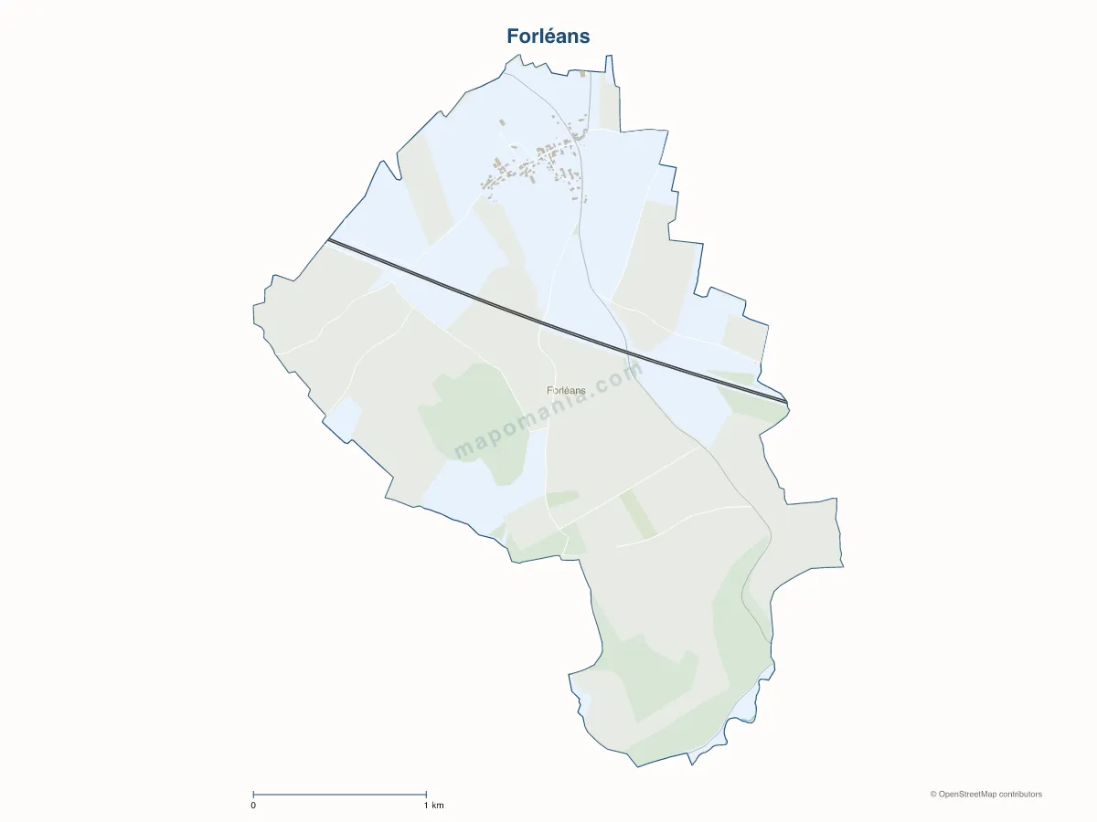 Carte de Forléans à personnaliser