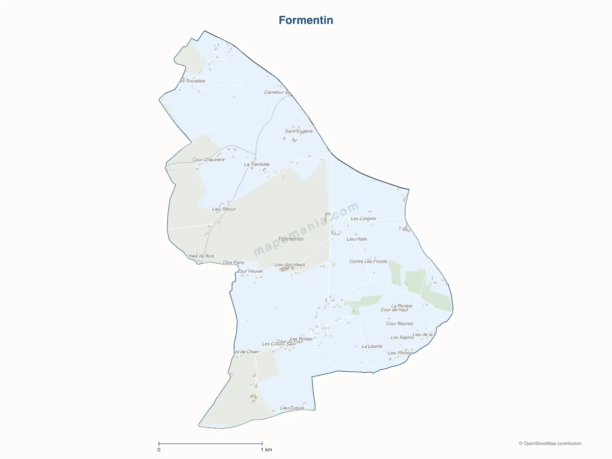 Carte de Formentin à personnaliser