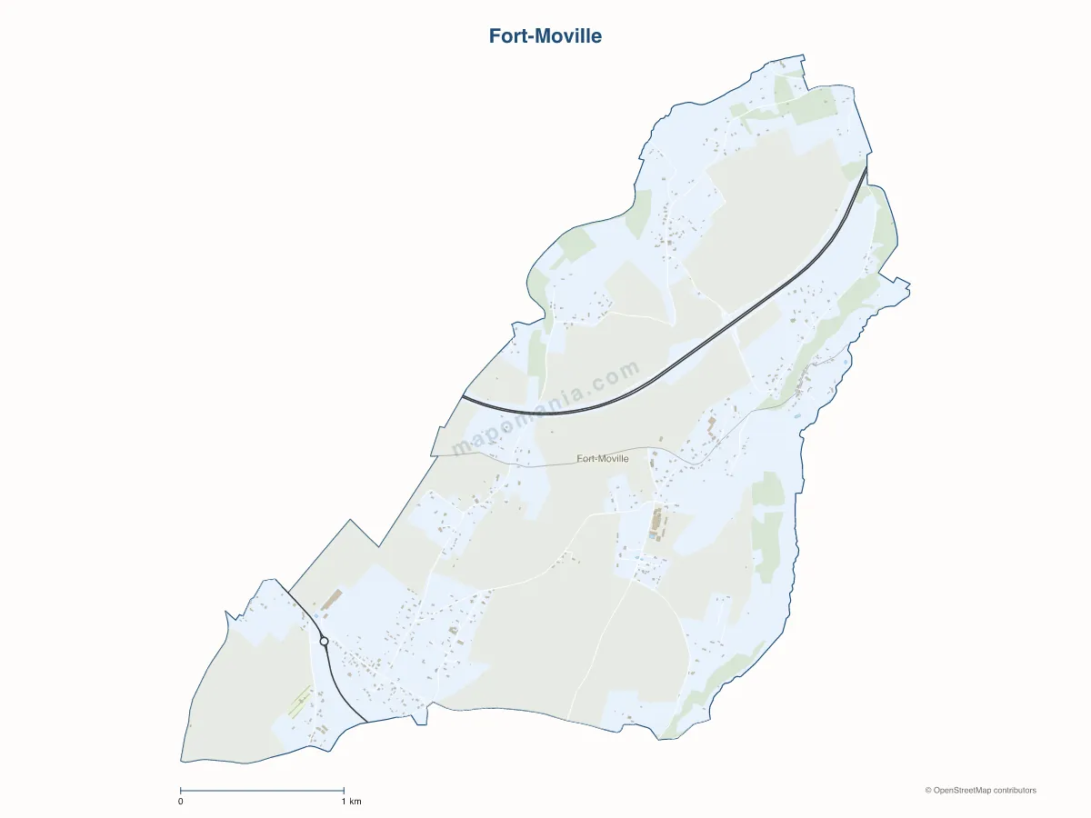 Carte de Fort-Moville à personnaliser