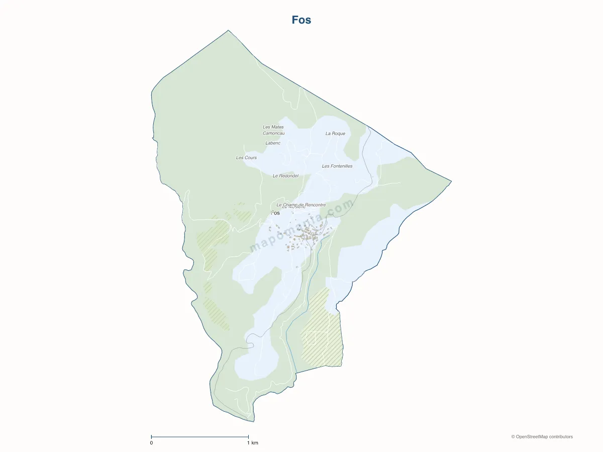 Carte de Fos à personnaliser