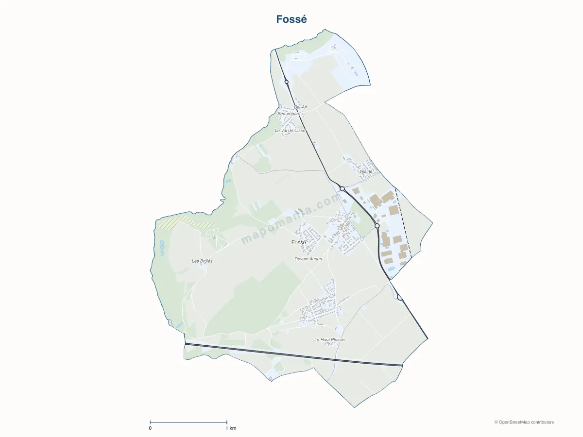Carte de Fossé à personnaliser