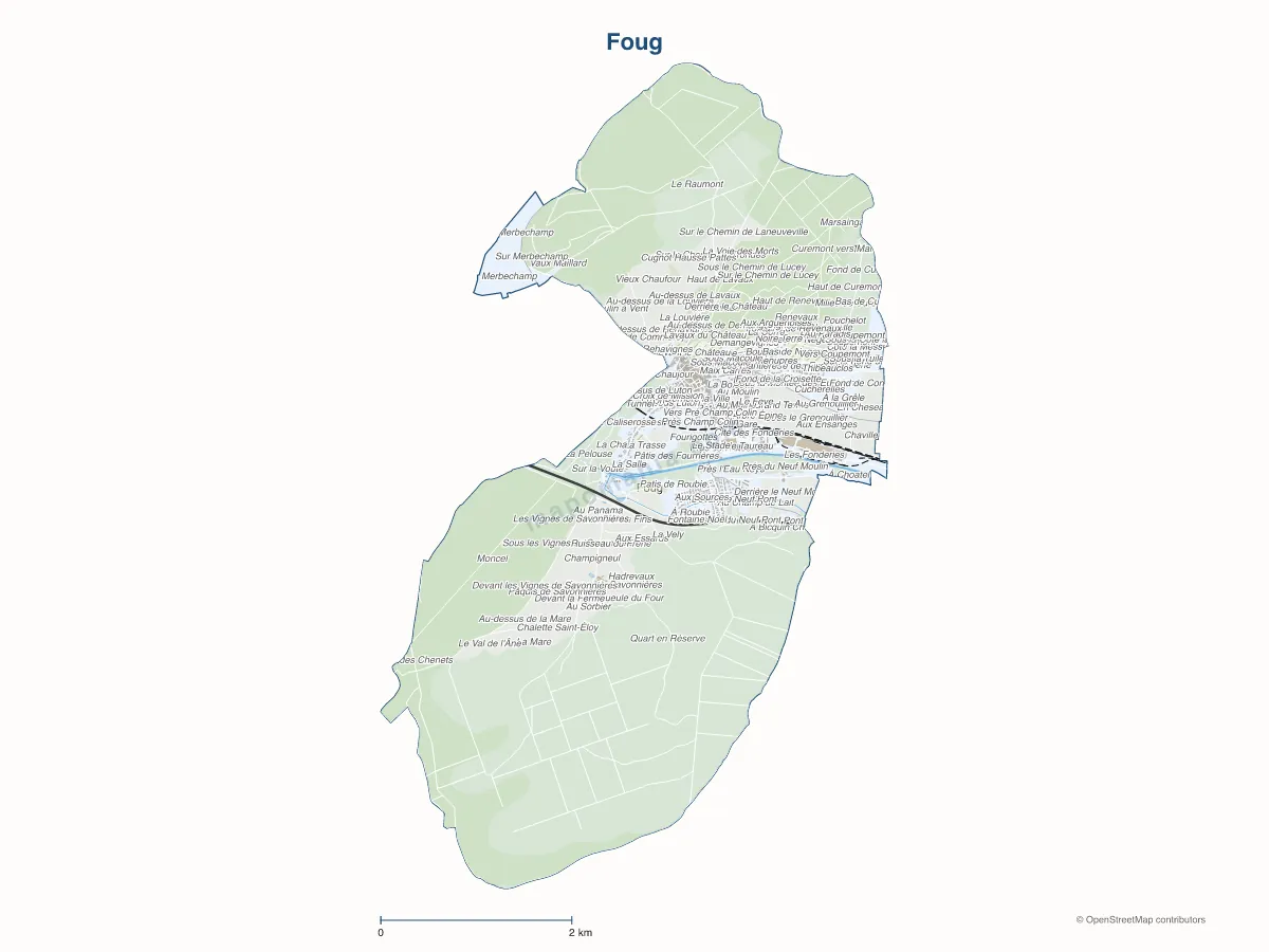 Carte de Foug à personnaliser
