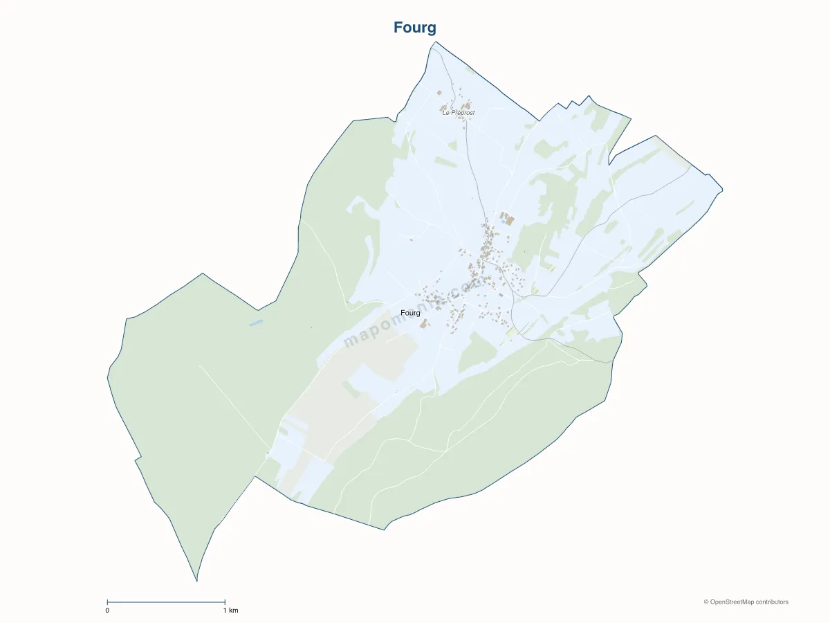 Carte de Fourg à personnaliser