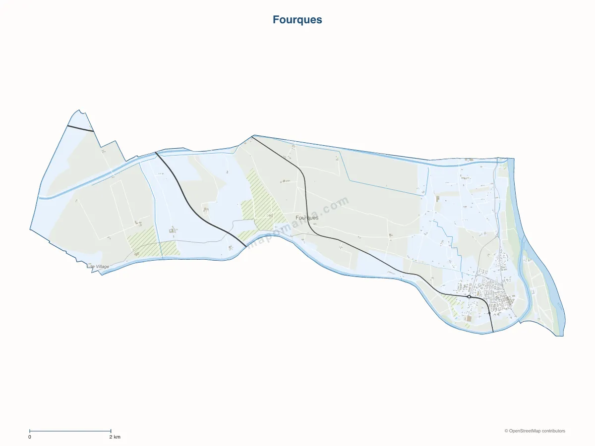 Carte de Fourques à personnaliser