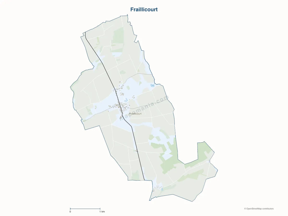 Carte de Fraillicourt à personnaliser
