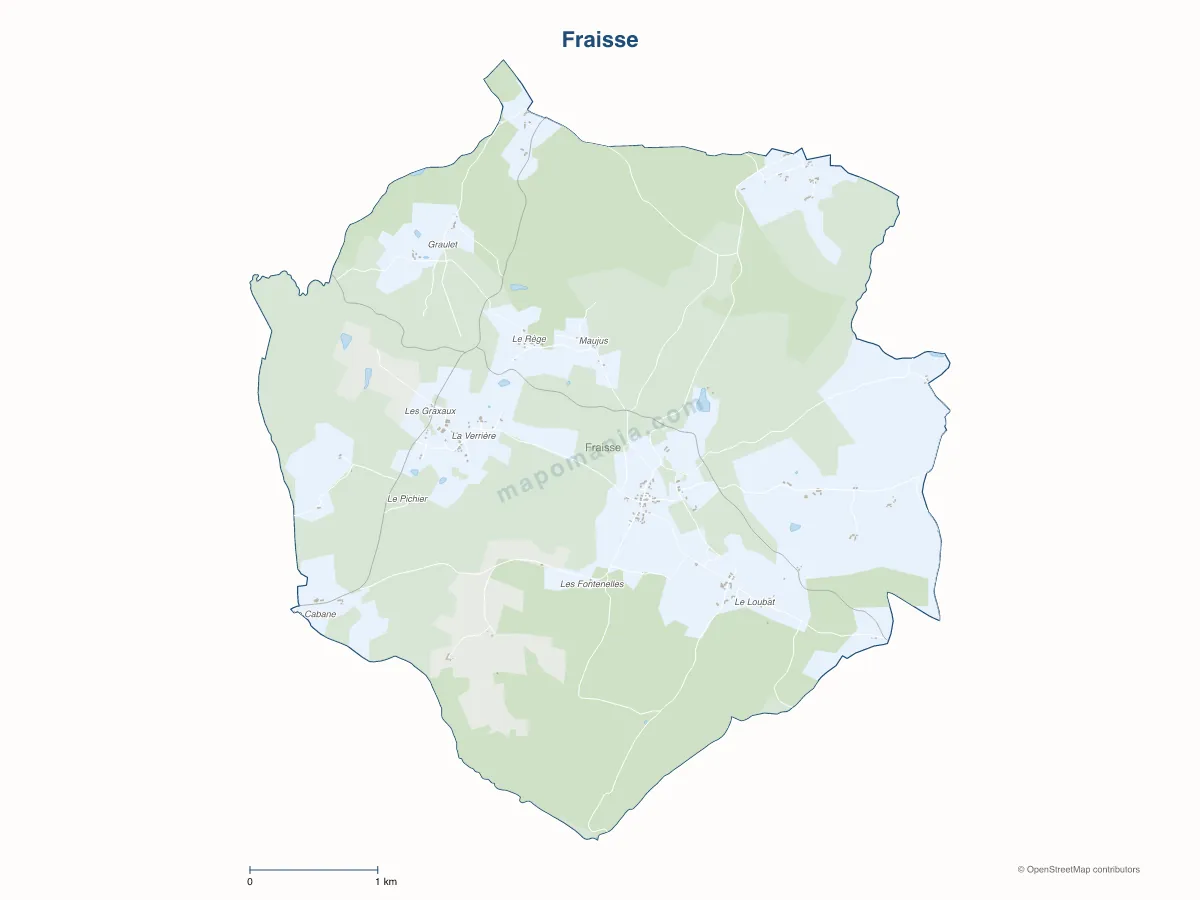 Carte de Fraisse à personnaliser