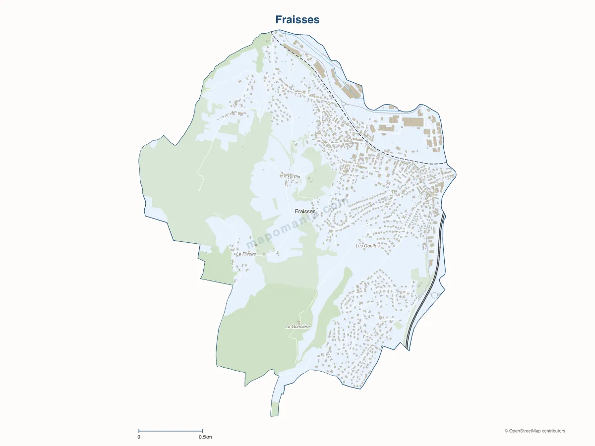 Carte de Fraisses à personnaliser