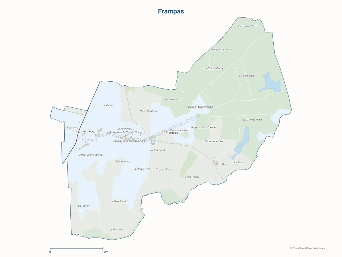 Carte de Frampas à personnaliser