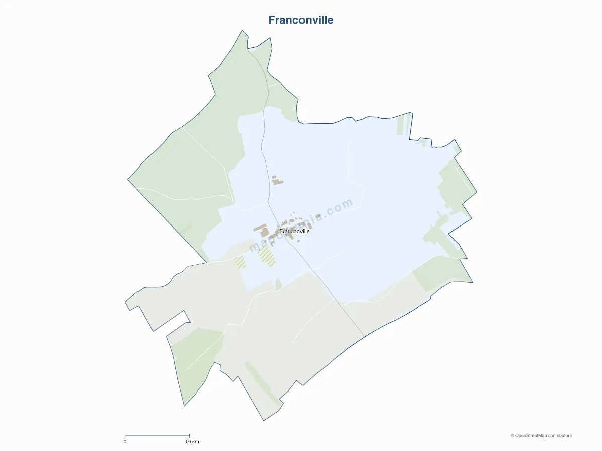 Carte de Franconville à personnaliser