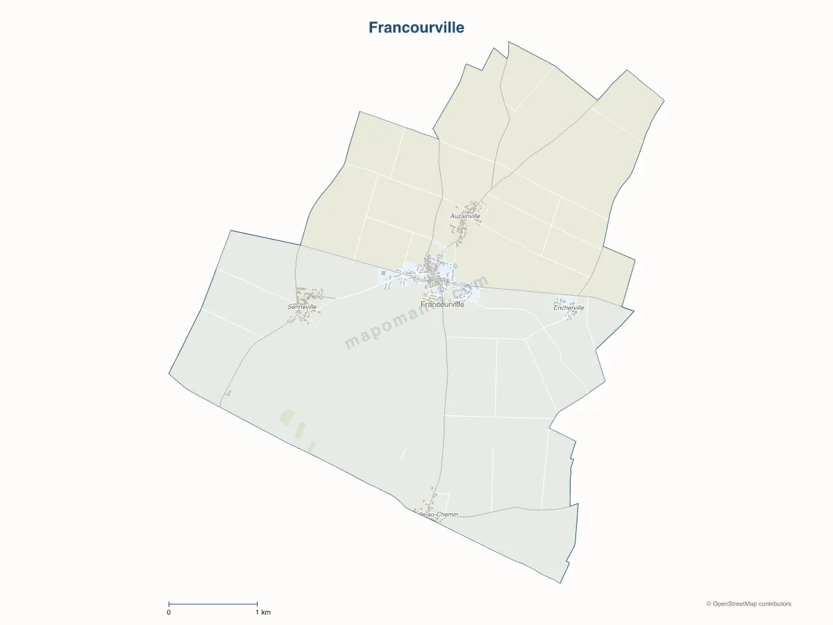 Carte de Francourville à personnaliser