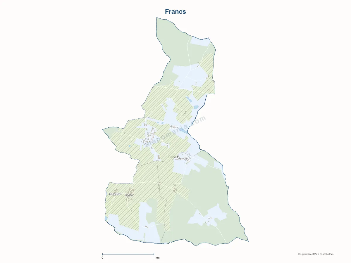 Carte de Francs à personnaliser