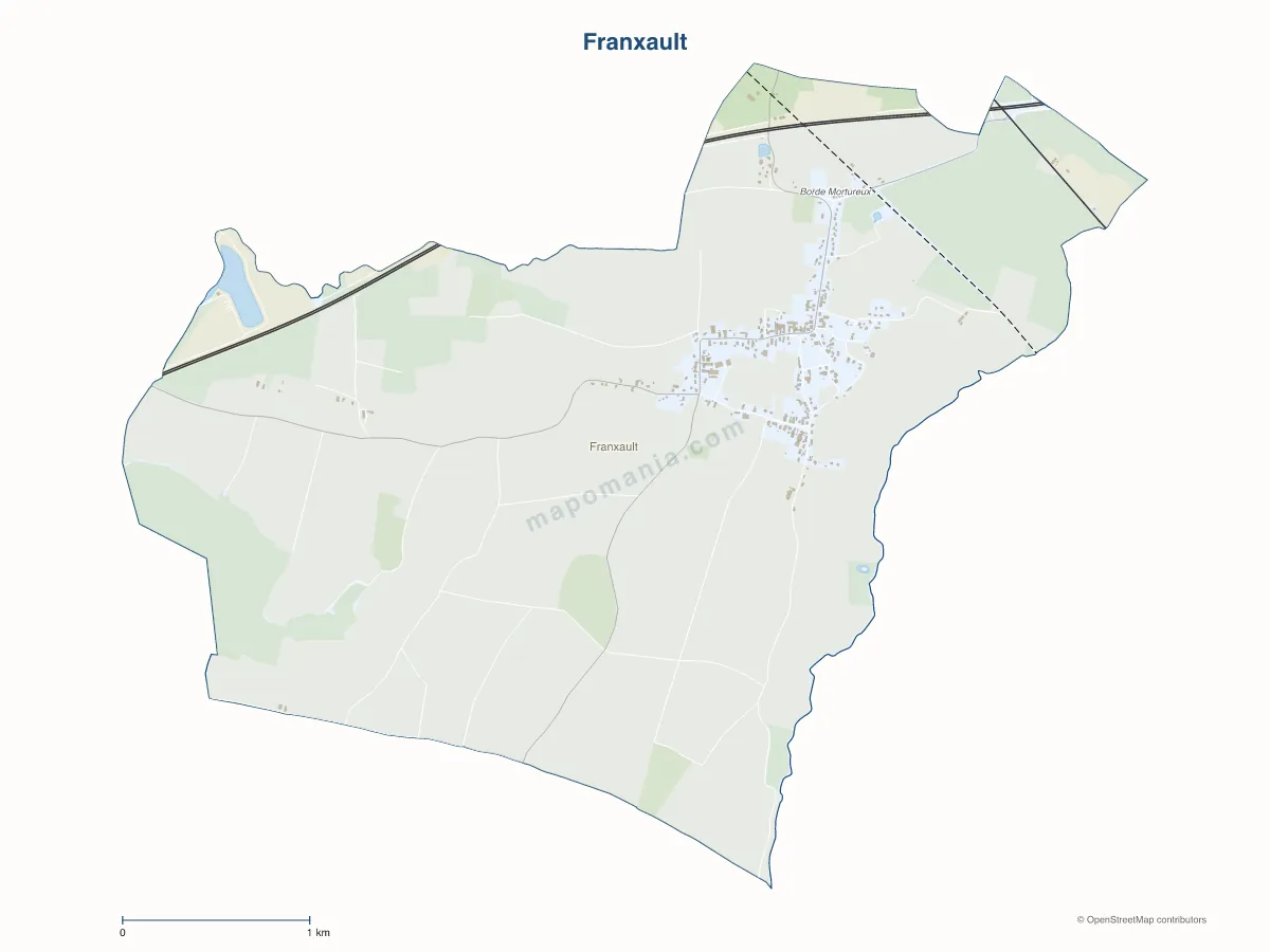 Carte de Franxault à personnaliser