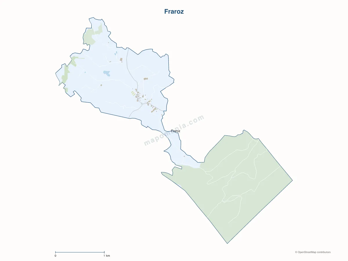 Carte de Fraroz à personnaliser