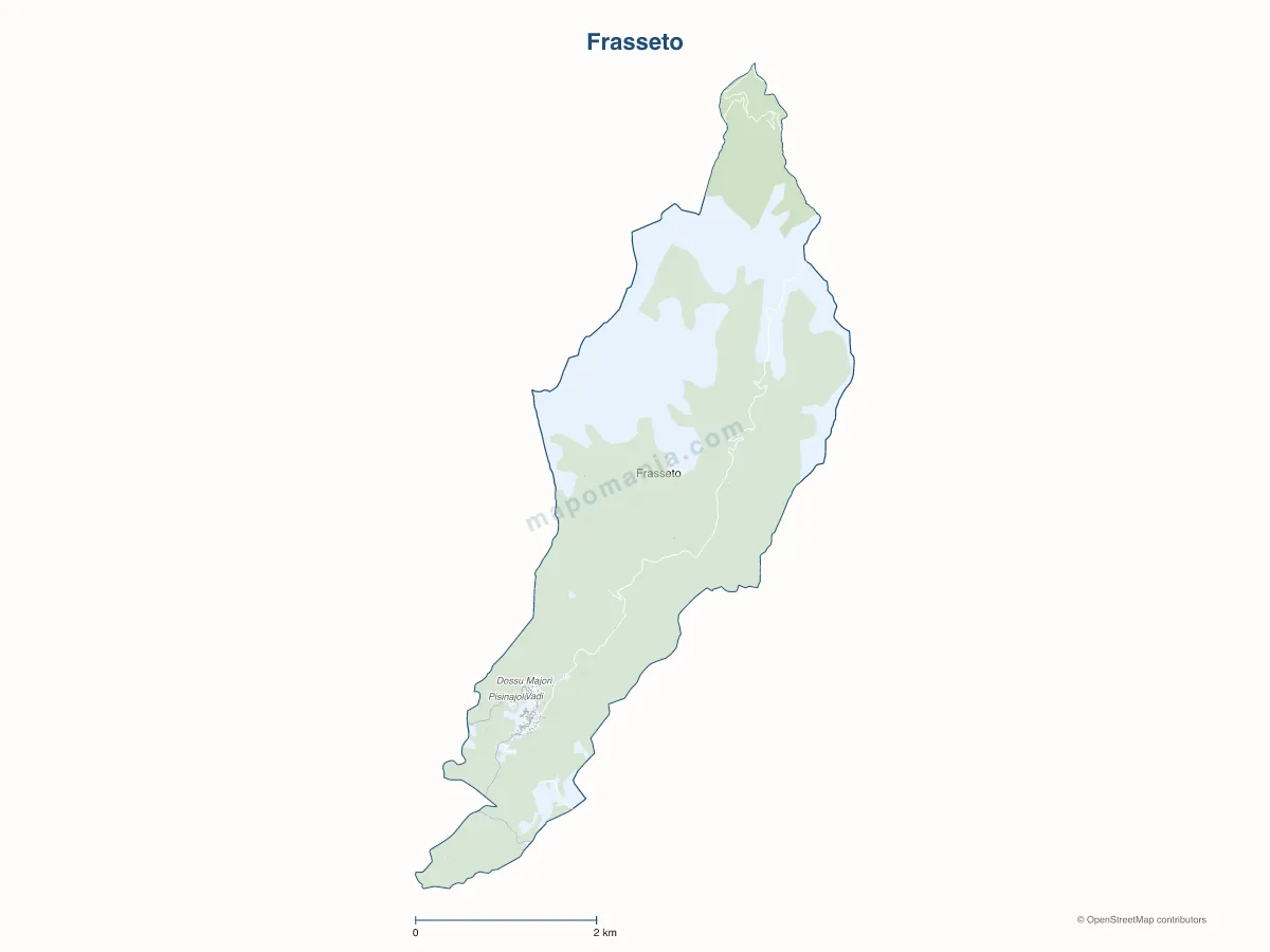 Carte de Frasseto à personnaliser