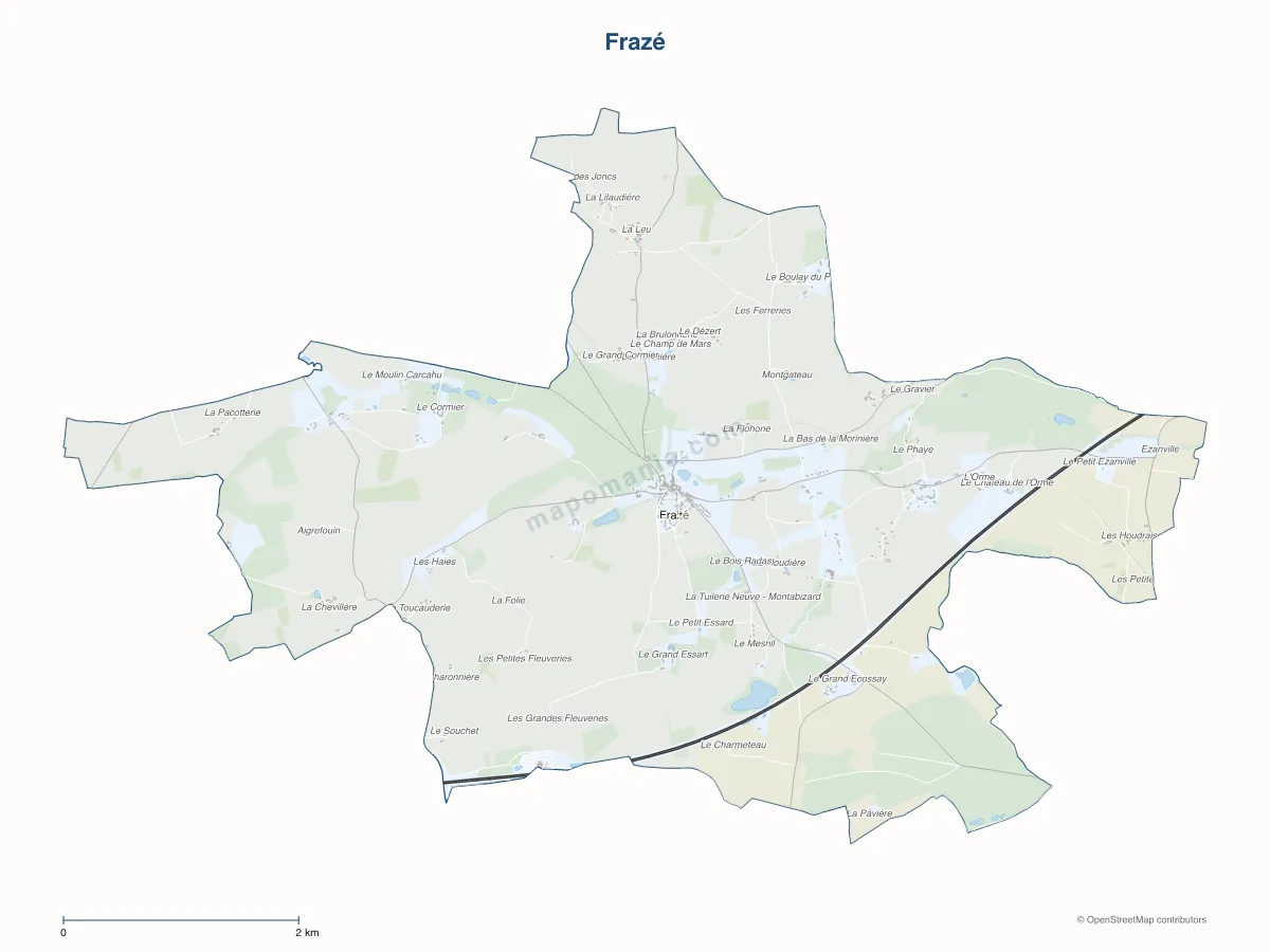 Carte de Frazé à personnaliser