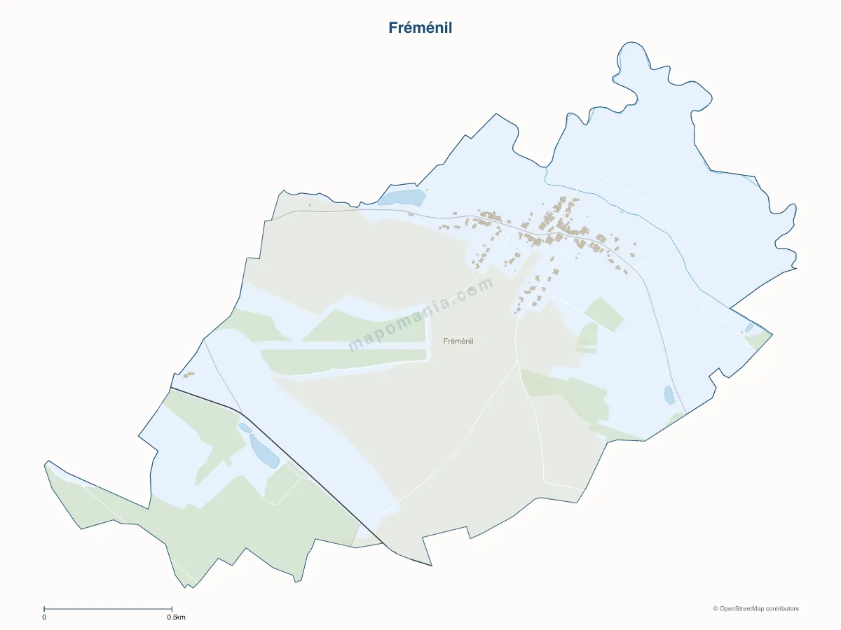 Carte de Fréménil à personnaliser