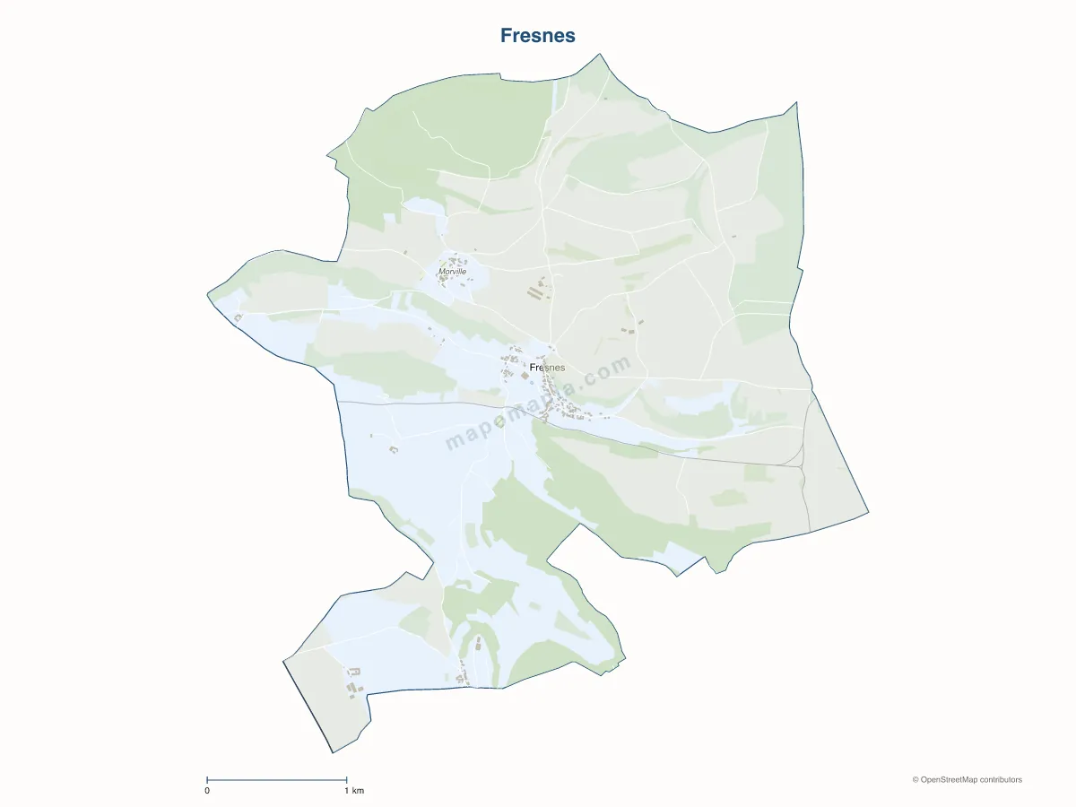 Carte de Fresnes à personnaliser