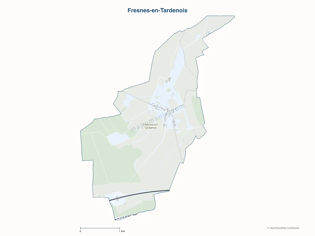 Carte de Fresnes-en-Tardenois à personnaliser