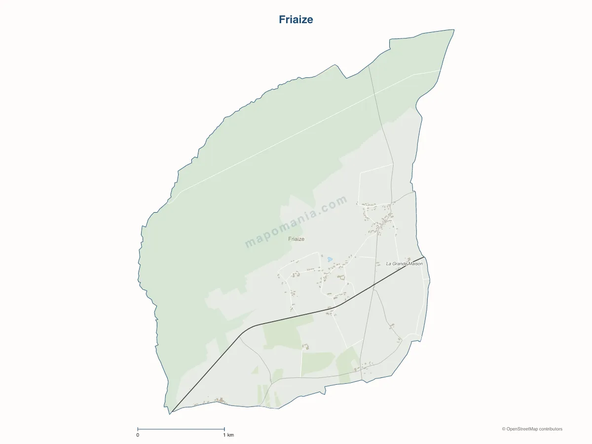 Carte de Friaize à personnaliser