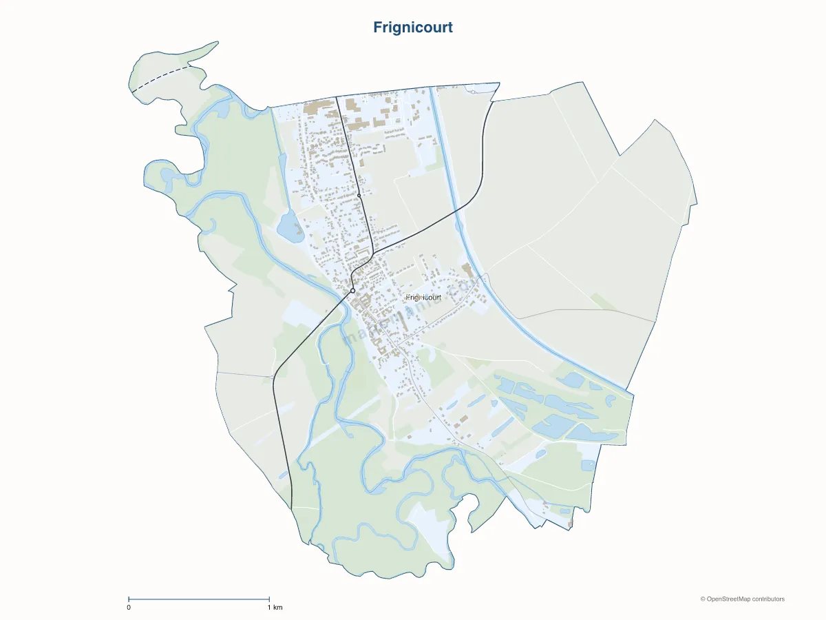 Carte de Frignicourt à personnaliser