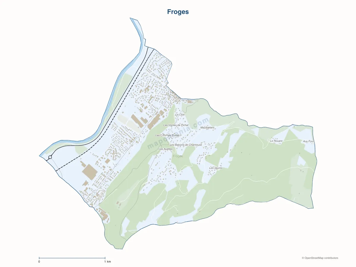 Carte de Froges à personnaliser