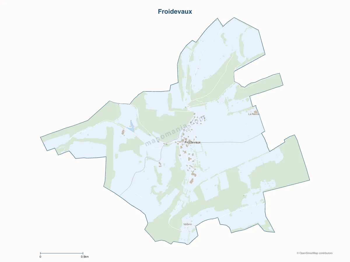 Carte de Froidevaux à personnaliser