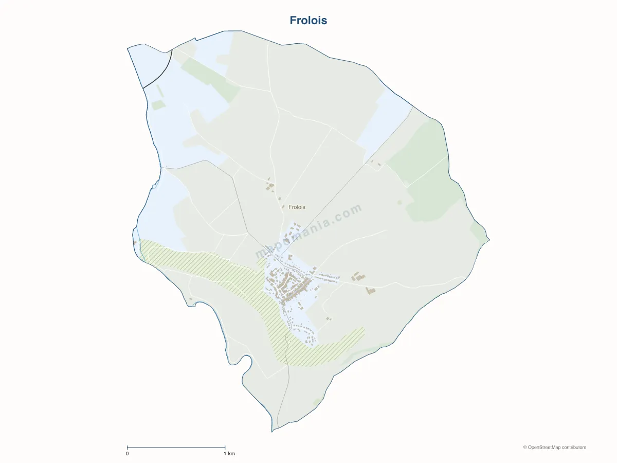 Carte de Frolois à personnaliser