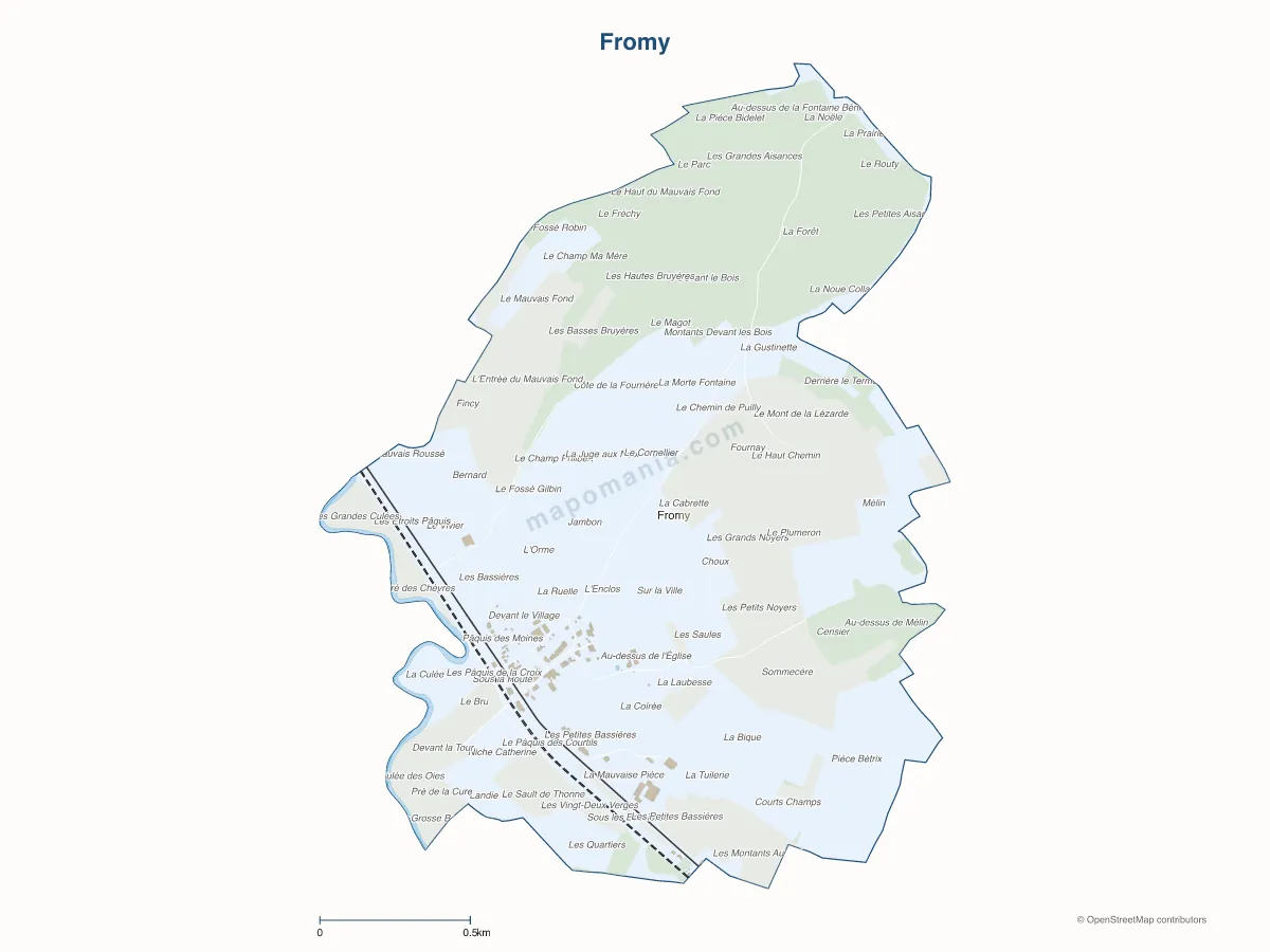 Carte de Fromy à personnaliser