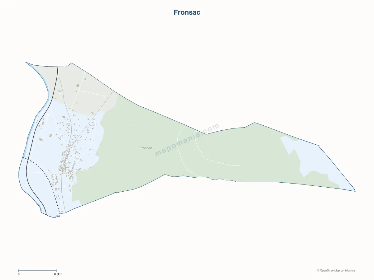 Carte de Fronsac à personnaliser