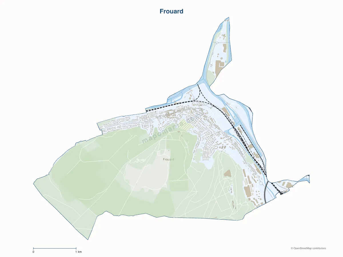 Carte de Frouard à personnaliser