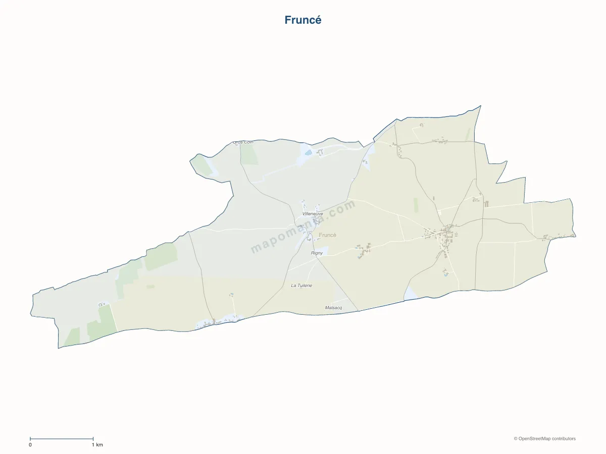 Carte de Fruncé à personnaliser