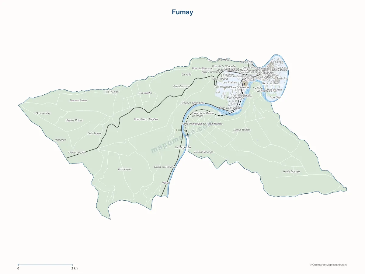 Carte de Fumay à personnaliser