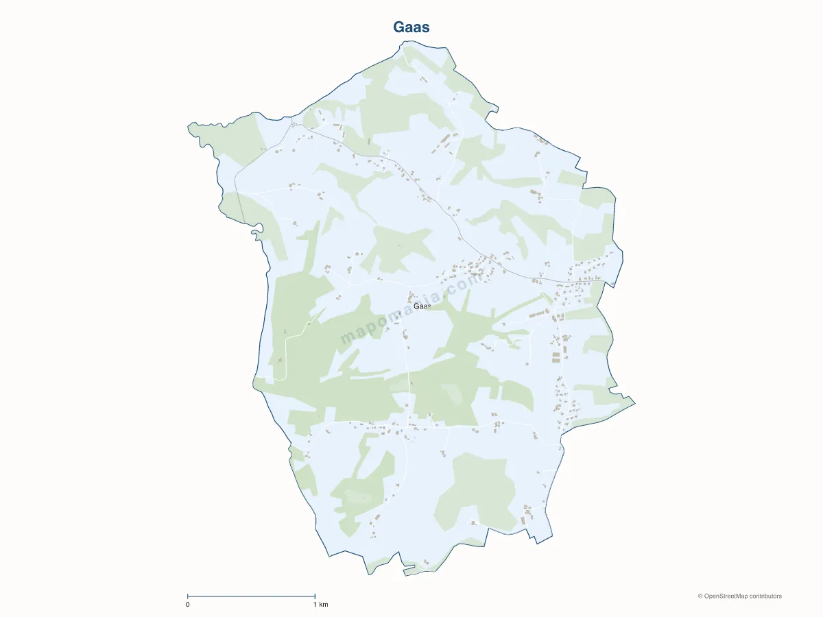 Carte de Gaas à personnaliser