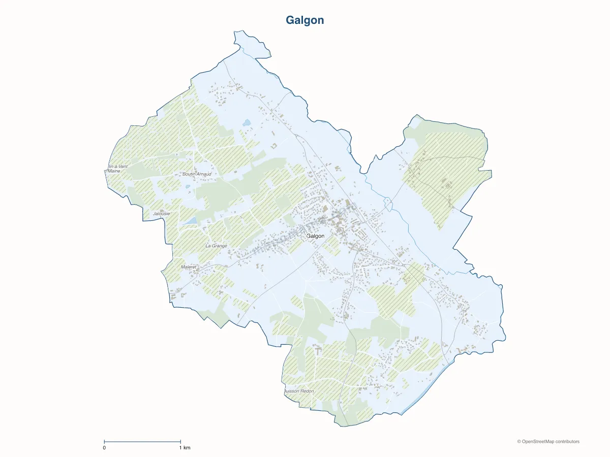 Carte de Galgon à personnaliser