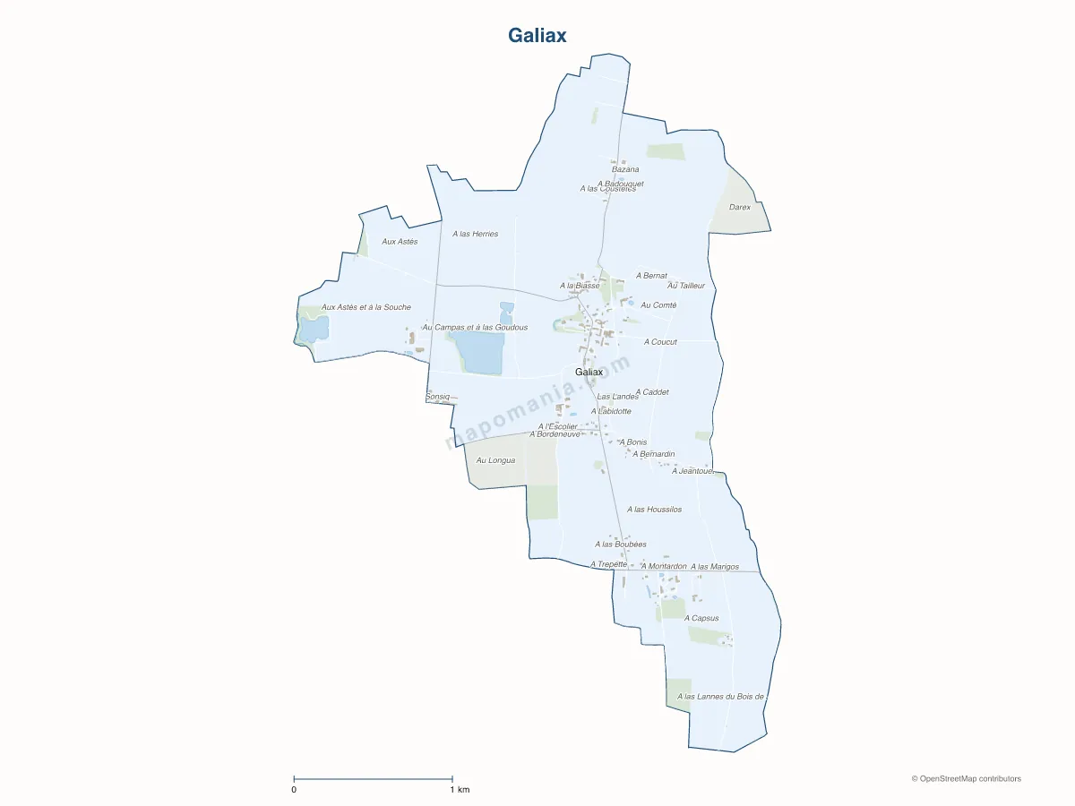 Carte de Galiax à personnaliser