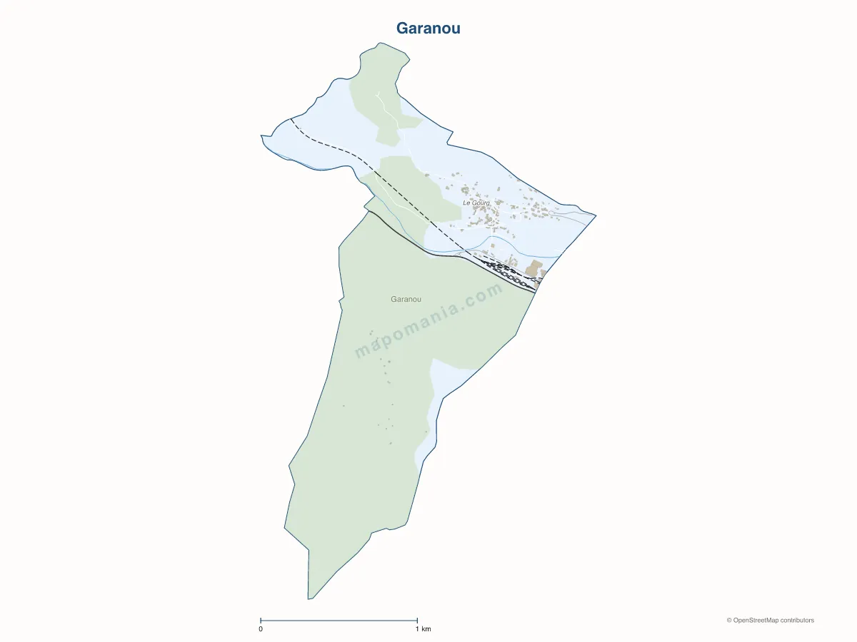 Carte de Garanou à personnaliser