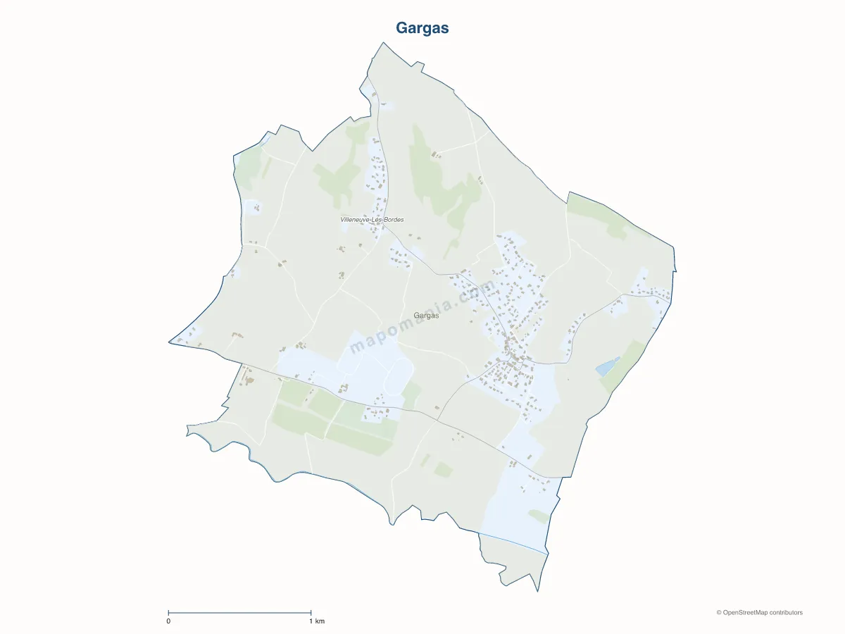 Carte de Gargas à personnaliser