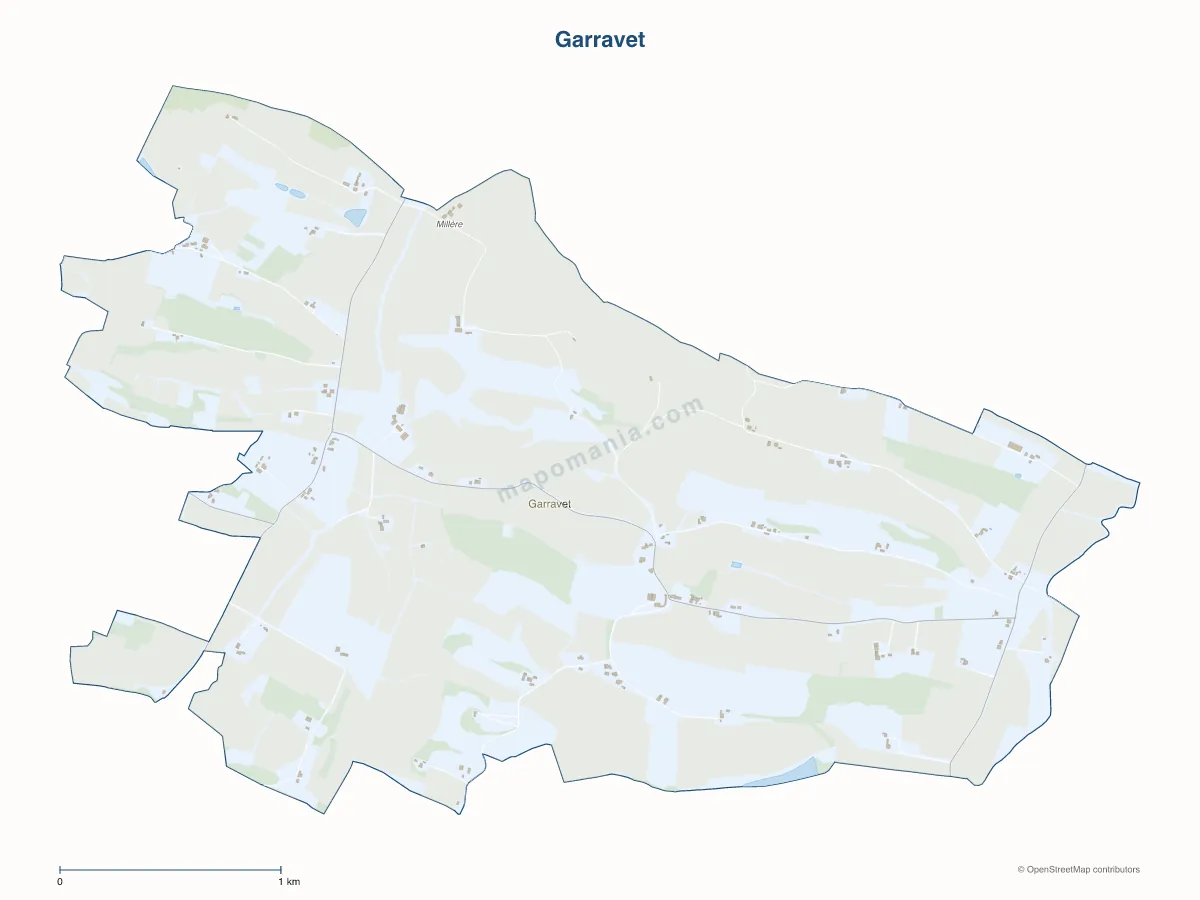 Carte de Garravet à personnaliser