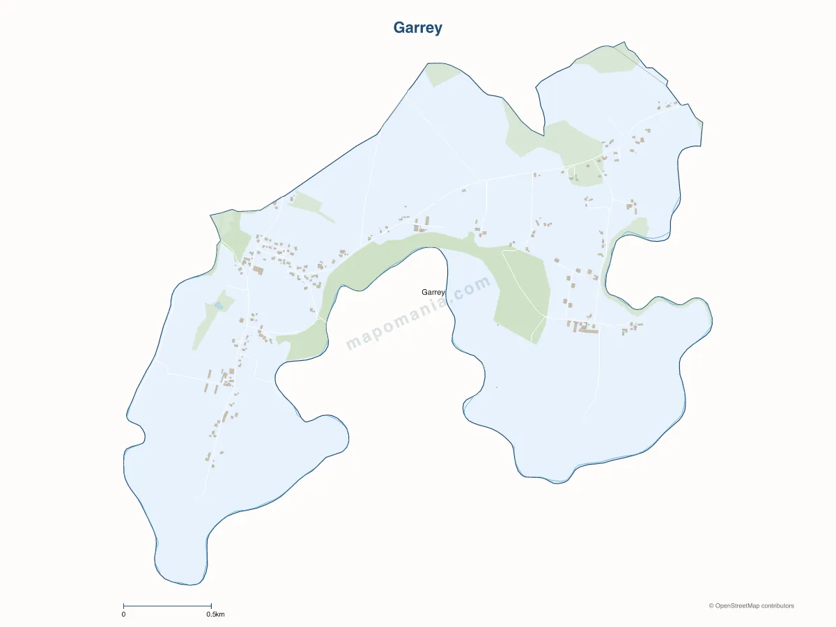 Carte de Garrey à personnaliser