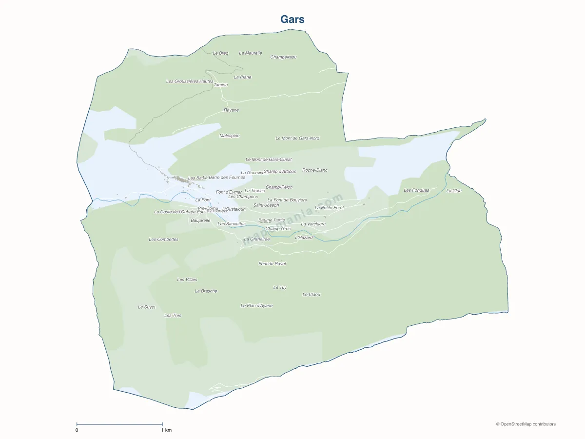Carte de Gars à personnaliser