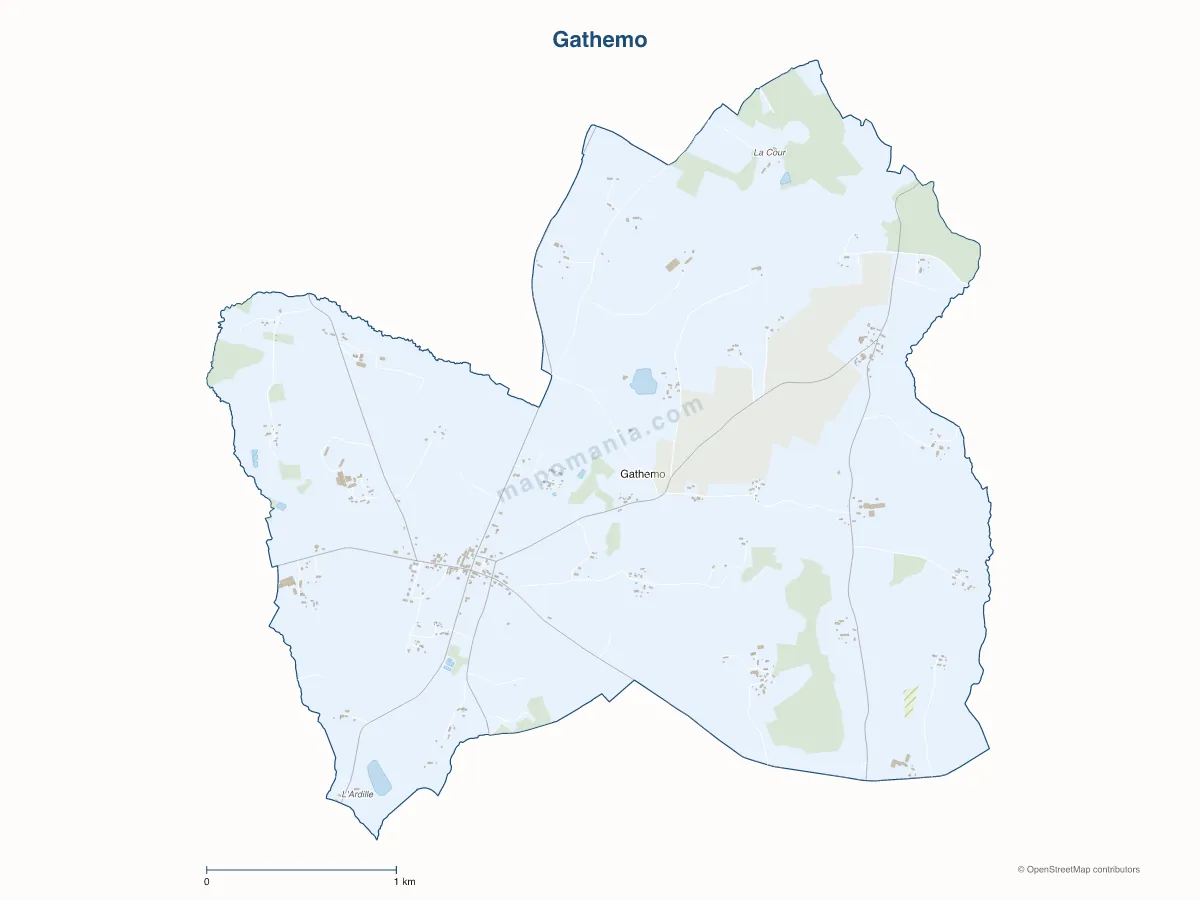 Carte de Gathemo à personnaliser