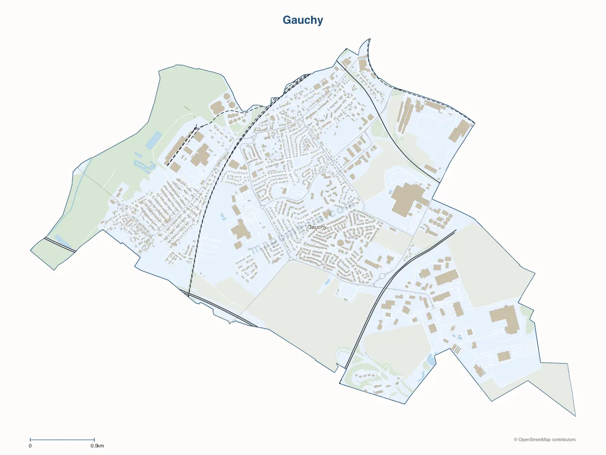 Carte de Gauchy à personnaliser