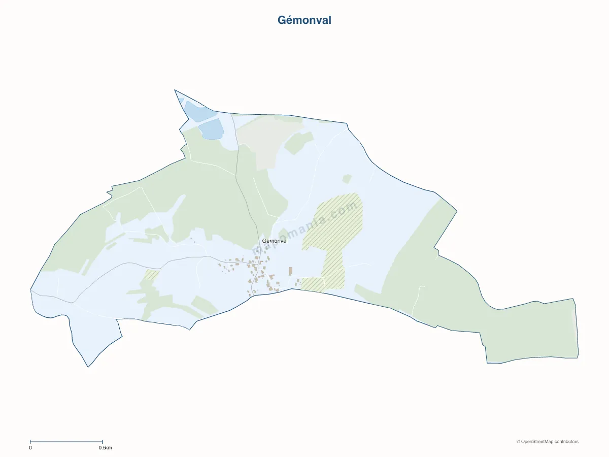 Carte de Gémonval à personnaliser