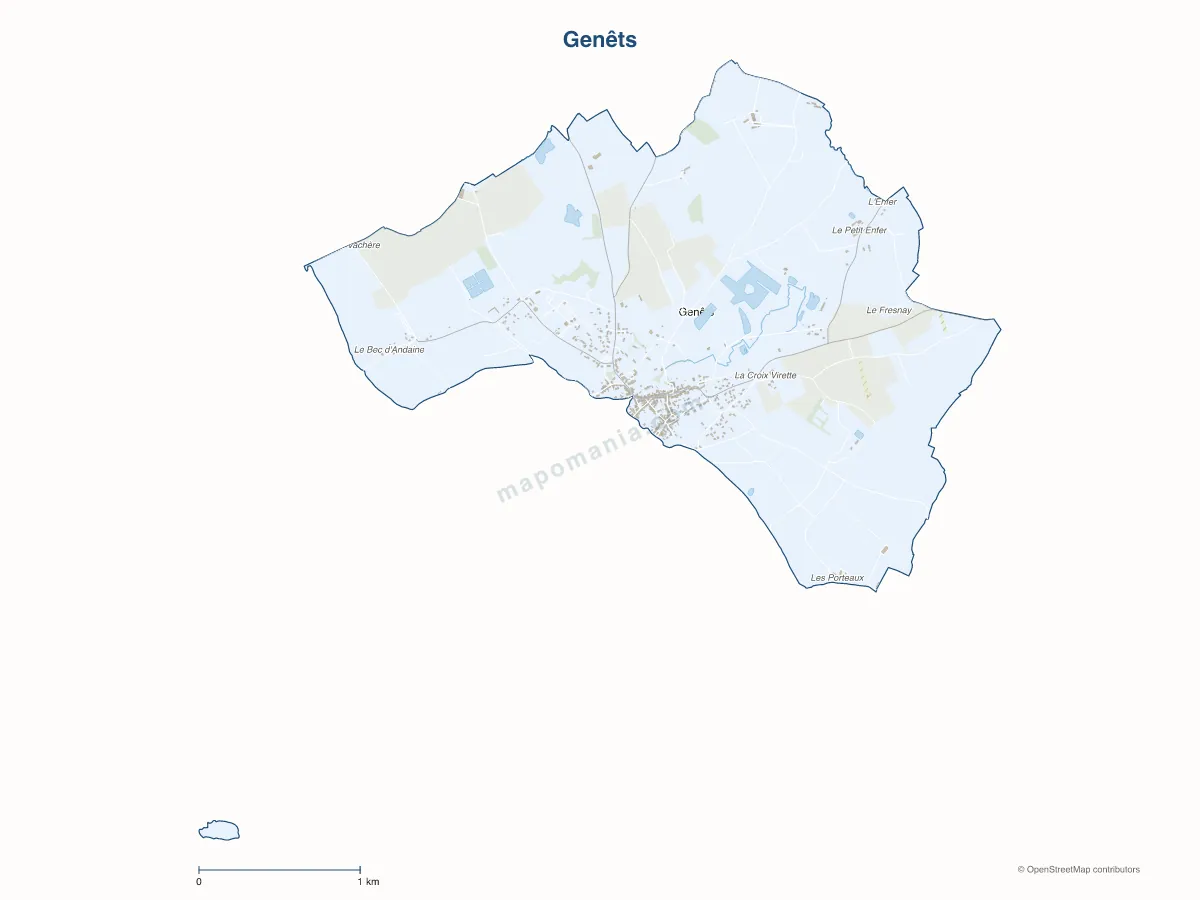 Carte de Genêts à personnaliser