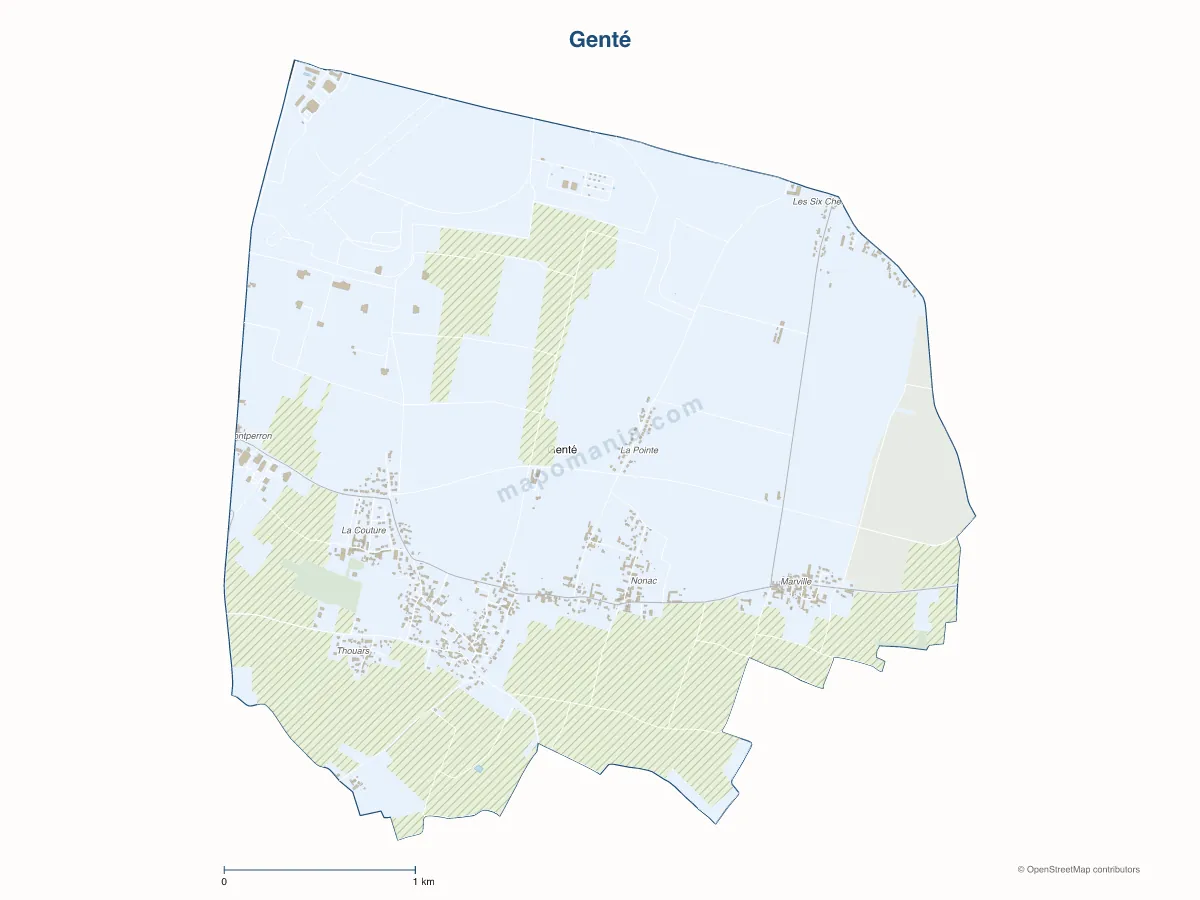 Carte de Genté à personnaliser