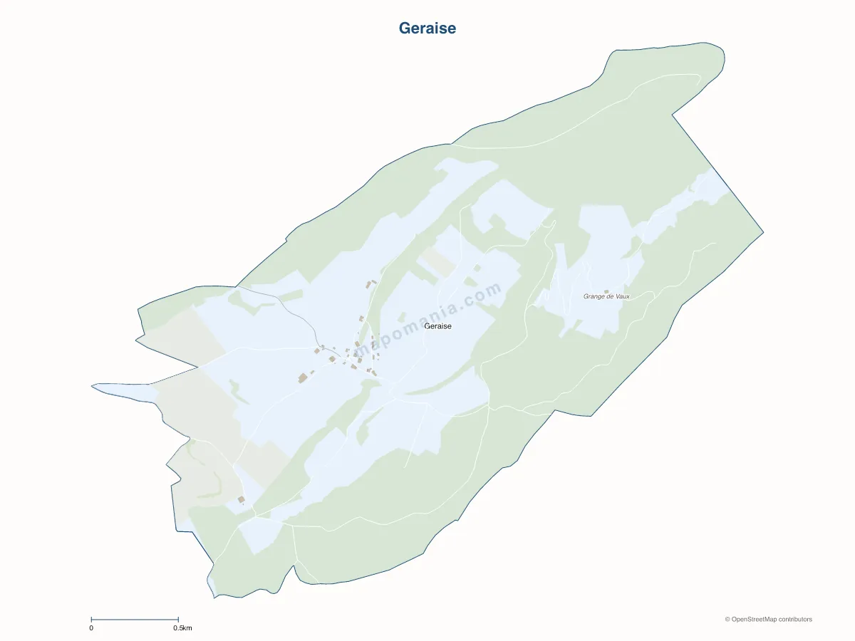 Carte de Geraise à personnaliser