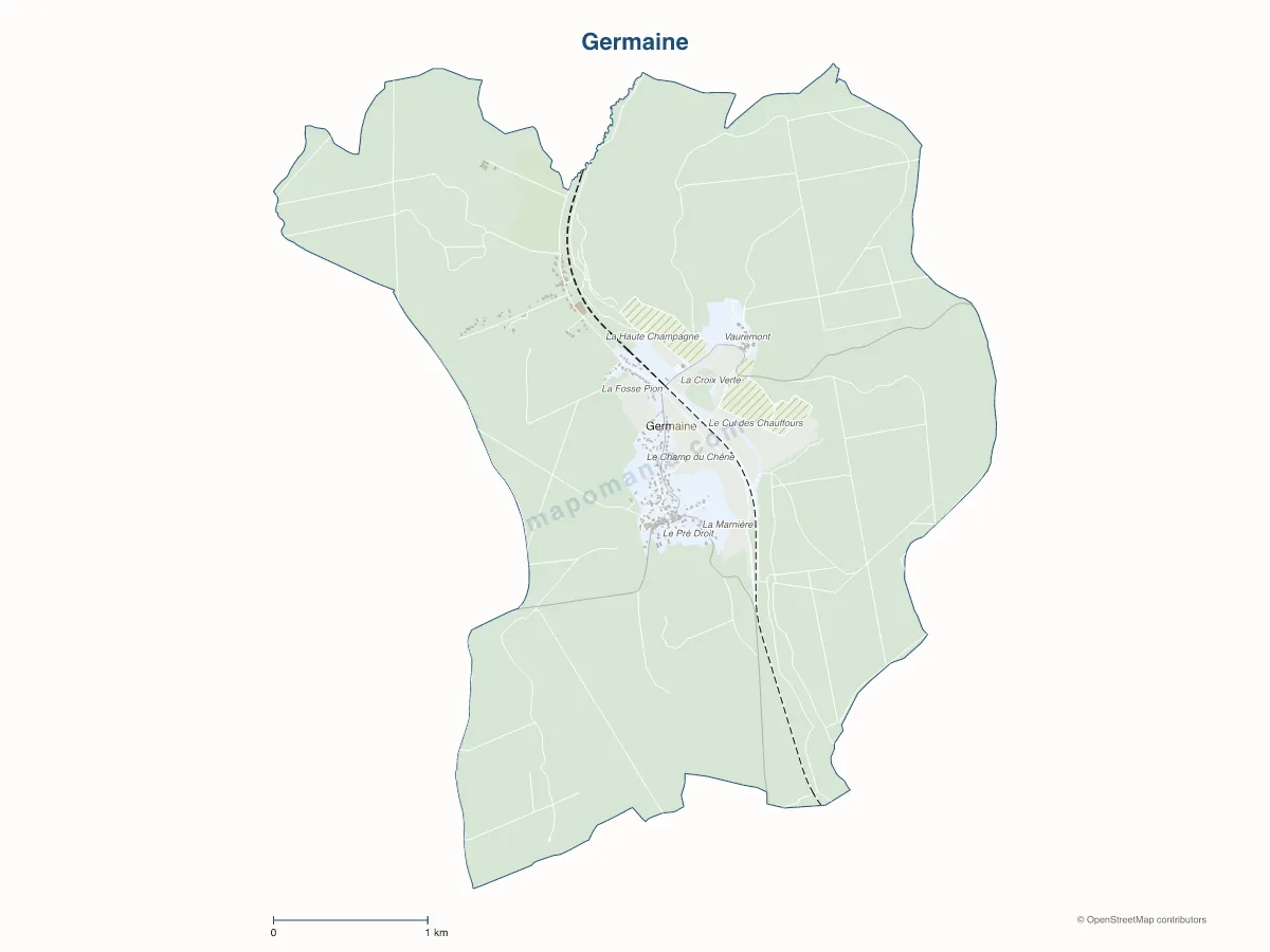 Carte de Germaine à personnaliser