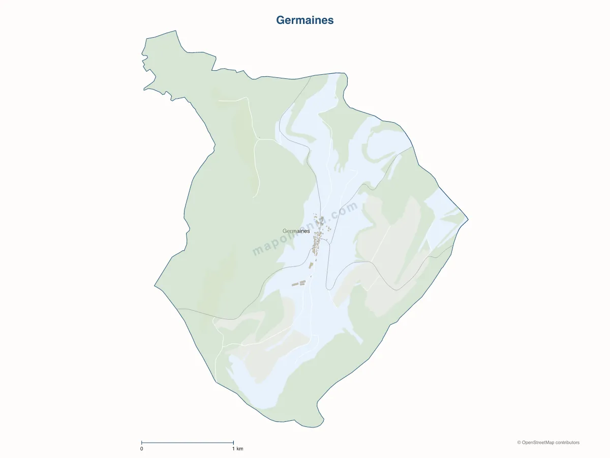 Carte de Germaines à personnaliser