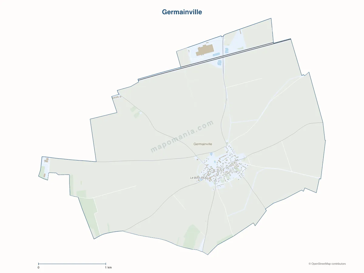 Carte de Germainville à personnaliser