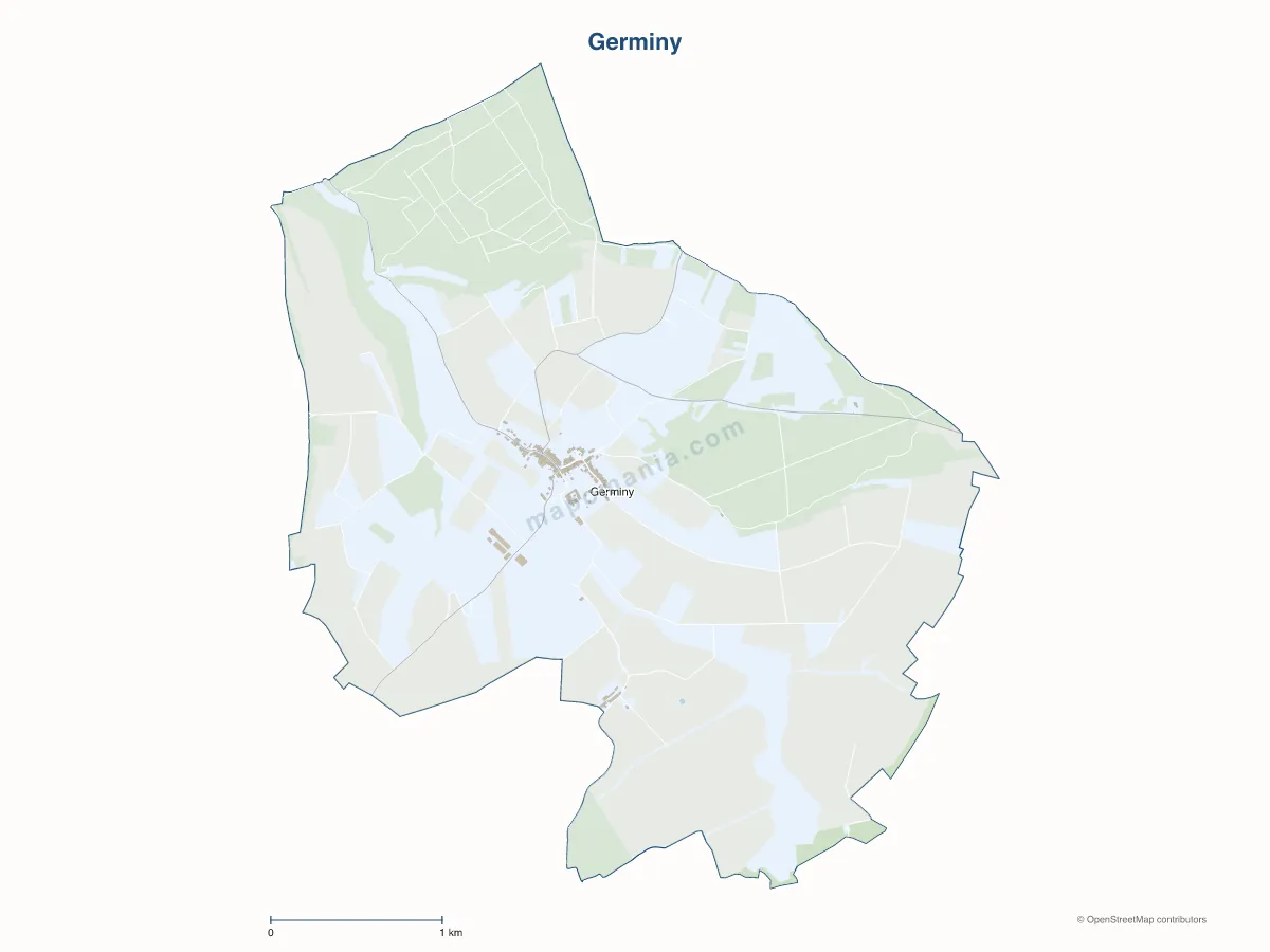 Carte de Germiny à personnaliser